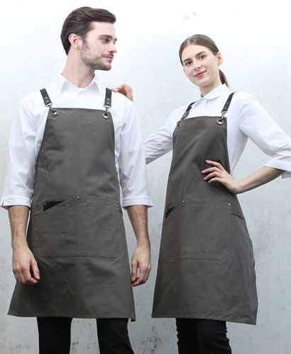 AP-7138 그레이 고급 포켓 포인트  앞치마