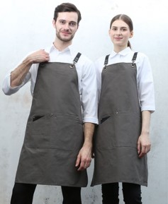 AP-7138 그레이 고급 포켓 포인트  앞치마