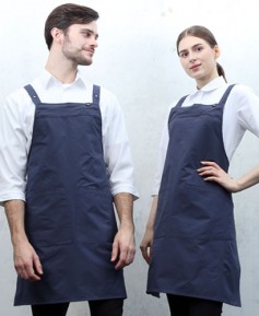 AP-680 네이비 스틸스냅H형 앞치마 [CSH]