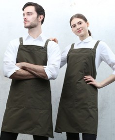 AP-685 카키 스틸스냅 H형앞치마 [CSH]