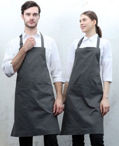 AP-850-3 그레이 라이크코튼 목걸이형 앞치마