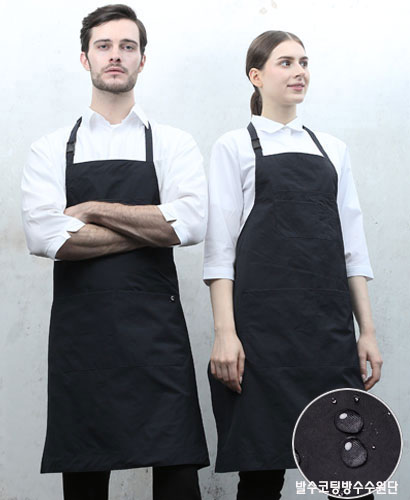 AP-1003-1 블랙 경량 목걸이 앞치마 [생활방수]