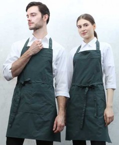 Q-983 그린 스틸스냅 목걸이 앞치마 [CSN]