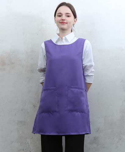 AP-865-1 무지 옆단추 퍼플 원피스ㅡ[특대있음]