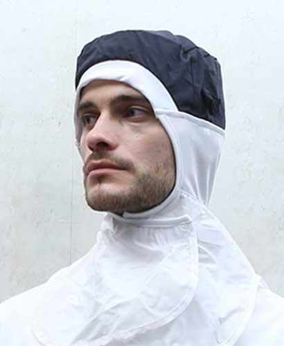 C-1816 네이비 어깨덮힘 식품모자 챙없음