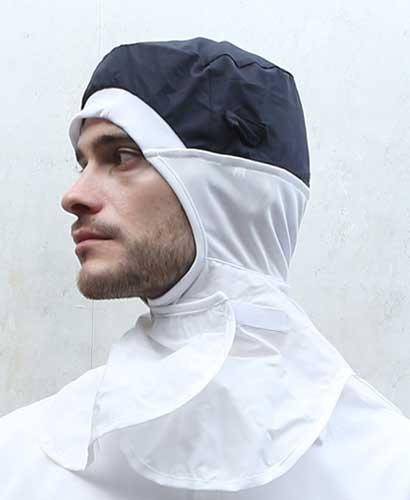 C-1816 네이비 어깨덮힘 식품모자 챙없음