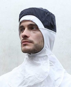 C-1816 네이비 어깨덮힘 식품모자 챙없음