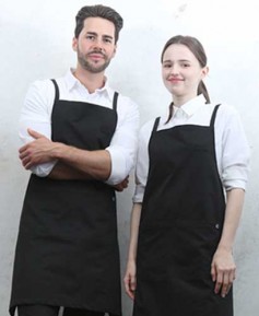 AP-650-1 검정 라이크코튼 폴리 X형 앞치마