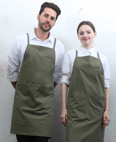 AP-650-2 라이트카키 라이크코튼 폴리 X형 앞치마