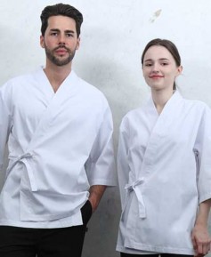 KO-4122 화이트 쿨기능성 무지 칠부조리복