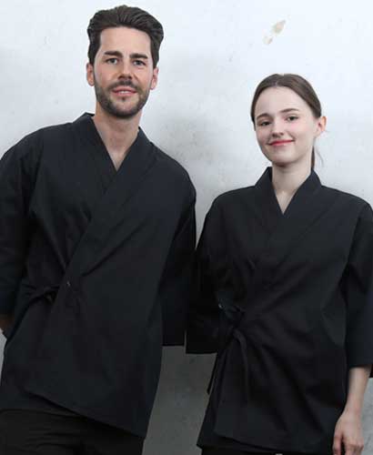 KO-4121 블랙 쿨기능성 무지 칠부조리복