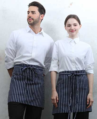 Q-271 네이비 스트라이프 허리앞치마