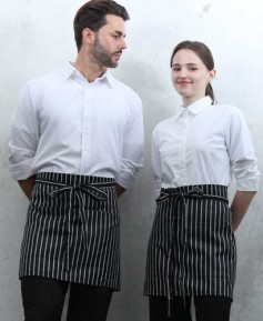 Q-270 블랙 스트라이프 허리앞치마 [SW01]