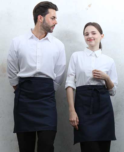 Q-371 네이비 사이드 원포켓 허리앞치마[PW08]