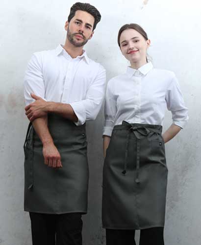 Q-475 카키 미니포켓 심플 허리앞치마[PW04]