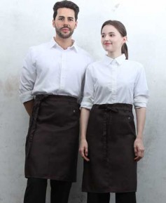 Q-472 브라운 미니포켓 심플 허리앞치마[PW04]