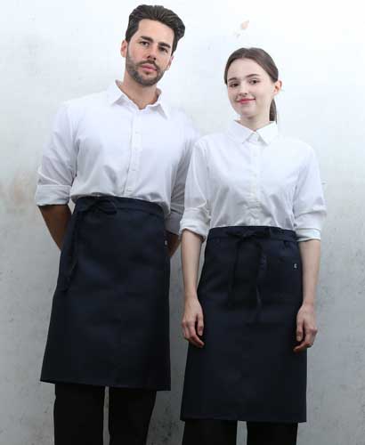 Q-471 네이비 미니포켓 심플 허리앞치마[PW04]