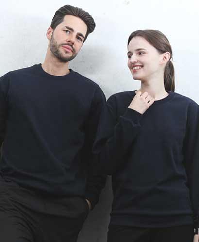 T3-96 동절기 맨투맨 특양면 곤색