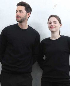 T3-96 동절기 맨투맨 특양면 검정