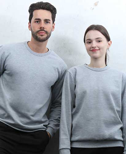 T3-96 동절기 맨투맨 특양면 멜란지