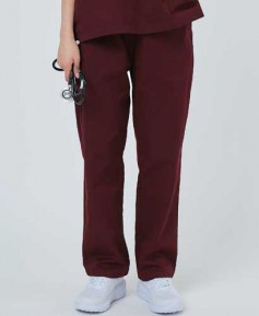 101W-4 여성 베이직 스크럽 팬츠 버건디