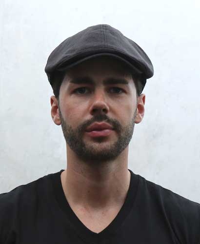 C-1103 플랫캡모자 검정