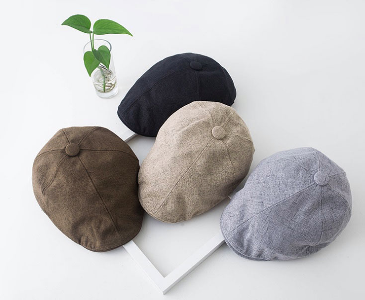 C-1103 플랫캡모자 검정