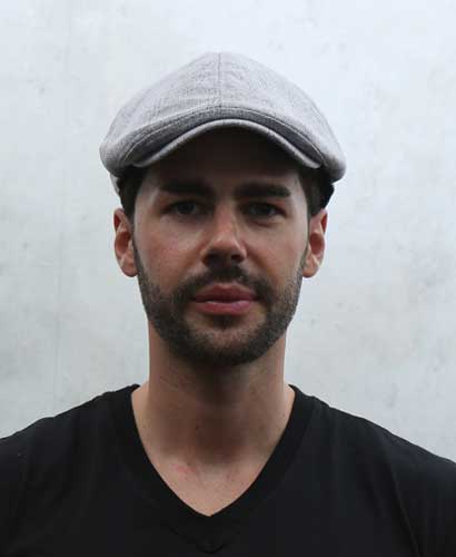 C-1101 플랫캡모자 그레이