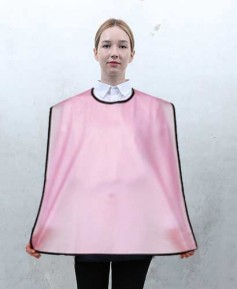 AQ-100 핑크 우레탄 턱받이 방수