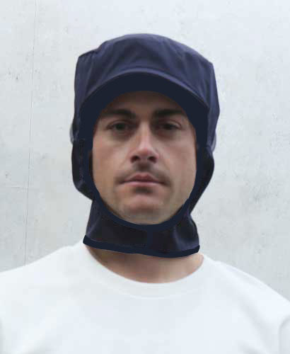 C-335 네이비 귀고리형 식품모자ㅡㅡ(남녀공용)