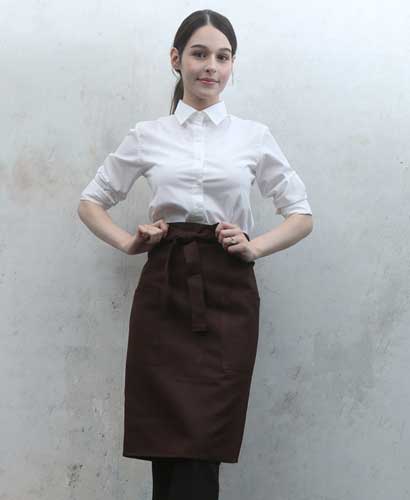 AP-5011 커피 허리감김 중앞치마 ㅡㅡㅡ남여공용 [밑으로 64cm]