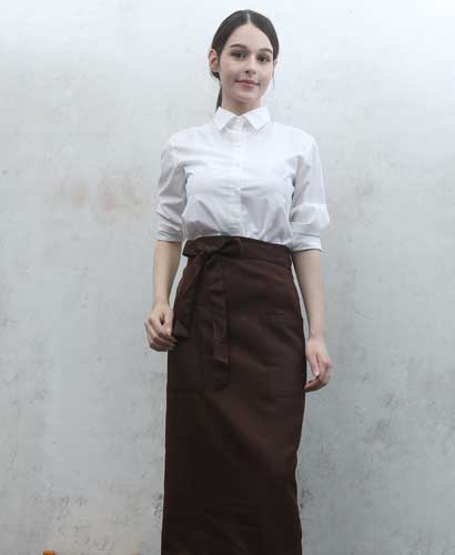 AP-720-1 커피 허리롱 카페앞치마--양주머니 [511]