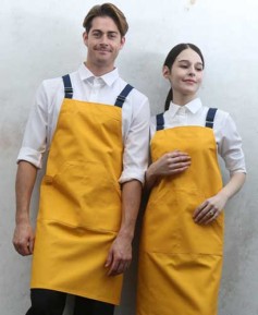 Q-771 옐로우 비비드 캐주얼 앞치마
