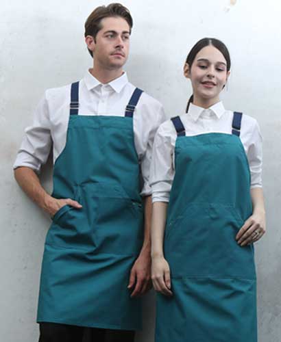 Q-772 그린 비비드 캐주얼 앞치마