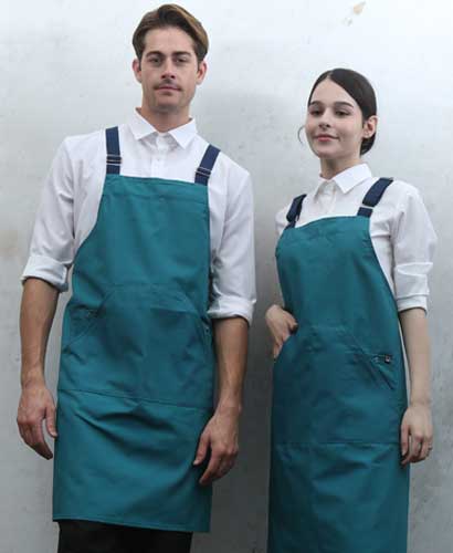 Q-772 그린 비비드 캐주얼 앞치마