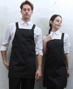 AP-3154  블랙 기본 H형 앞치마ㅡㅡㅡ[면혼방] 562