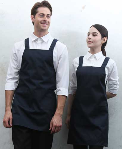 AP-3155 네이비 기본 H형 앞치마ㅡㅡ [면혼방] 562