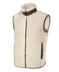 V-224 아이보리 양털 후리스 조끼