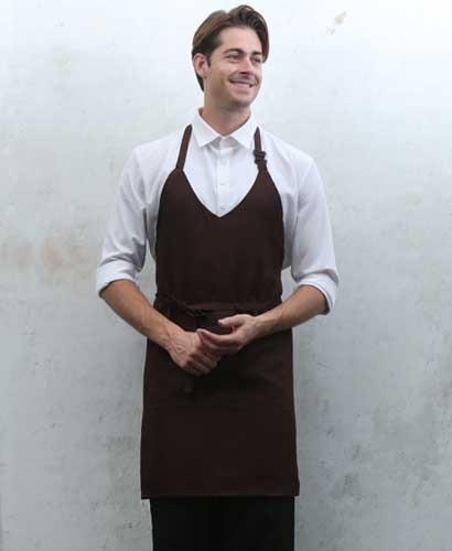 AP-3248 커피 조끼형 브이넥앞치마