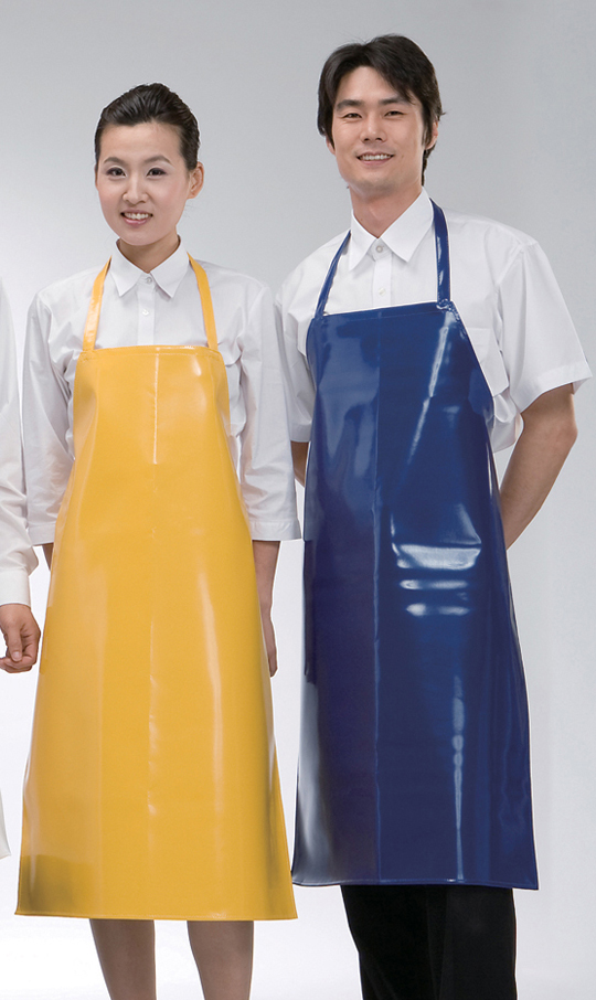 AP-124  청색 양면 방수앞치마(중)