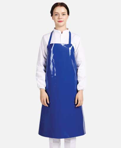 AP-124  청색 양면 방수앞치마(중)