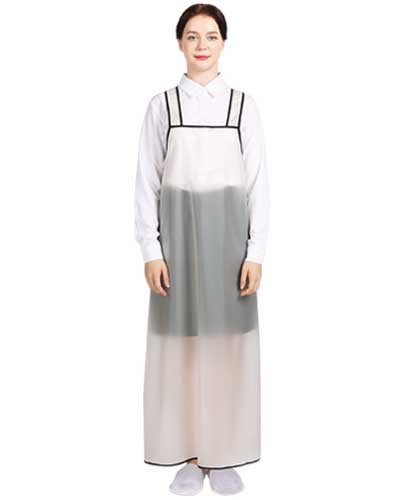 Q-363  화이트 우레탄 H형 방수앞치마