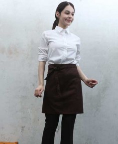 AP-3165 커피 면혼방 랩형앞치마