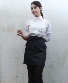 AP-3164 네이비 면혼방 랩형앞치마