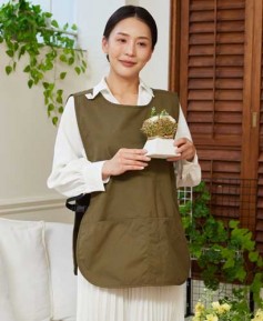 PPA-1011-4 카키 버클형원피스 앞치마
