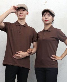 T2-1006 반팔 커피 고급 폴로티ㅡ--(반팔모델 주머니없음)