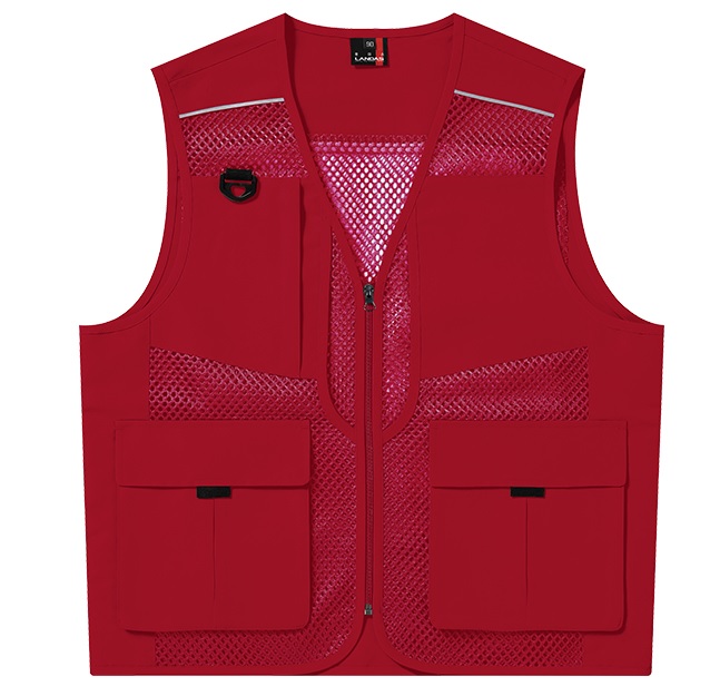 LD-470  레드 반사 파이핑 조끼