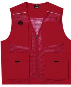 LD-470  레드 반사 파이핑 조끼