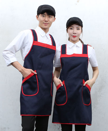 AP-508 곤색 바이어스 H형 앞치마(45)