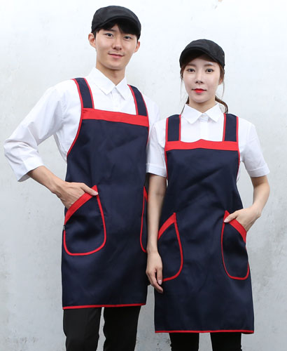 AP-508 곤색 바이어스 H형 앞치마(45)